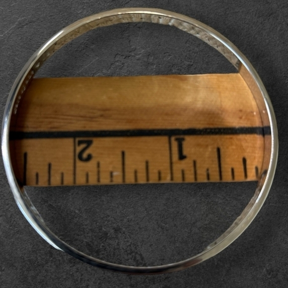 Kate Spade “Best Friend Ever” Silver Tone Rhinestone Bangle Bracelet - Picture 5 of 11